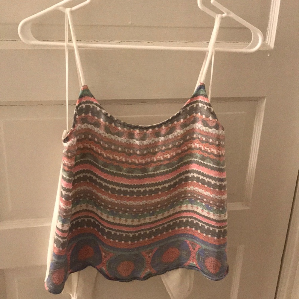 Zara Aztec Flowy Tank